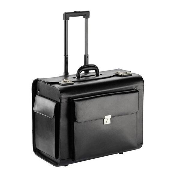 Product image 1 of Dermata Business Leather Pilottrolley XL zwart