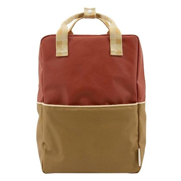 Product image 1 of Sticky Lemon Colourblocking Backpack Large fig brown apple tree vanilla sorbet