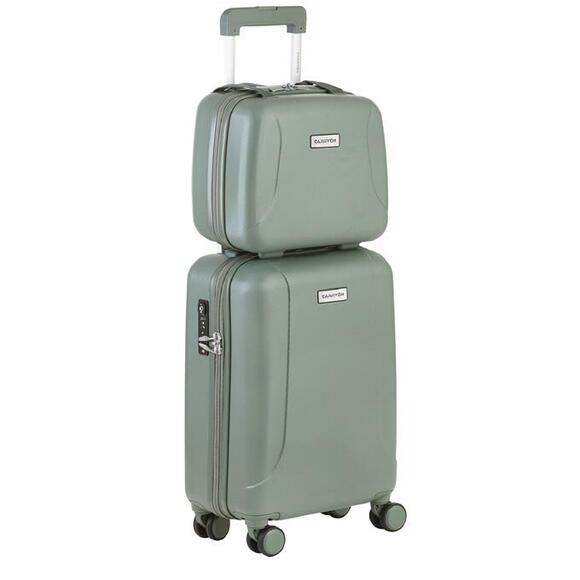 Product image 1 of CarryOn Skyhopper 4 Wiel Trolley 55 + Beautycase Set olive
