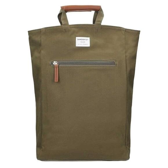 Product image 1 of Sandqvist Tony Backpack olive with cognac brown