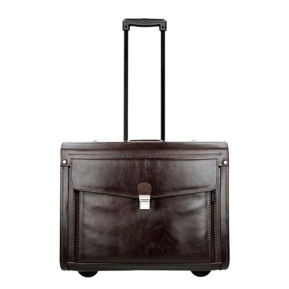 Product image 1 of Dermata Business Leather Pilottrolley bruin
